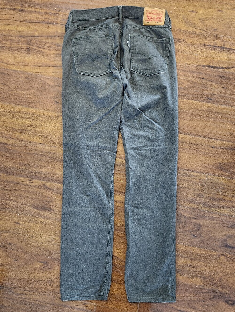 Mens Gray Levi Strauss 511 32 X 34 Softer Feel - Picture 8 of 9